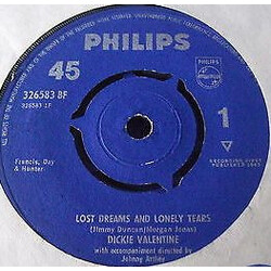 Dickie Valentine Lost Dreams And Lonely Tears USED VINYL 7INCH