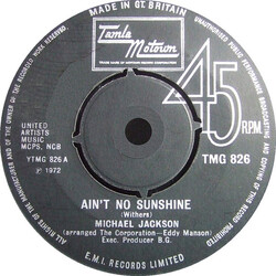 Michael Jackson Ain't No Sunshine USED VINYL 7INCH 45 RPM SINGLE