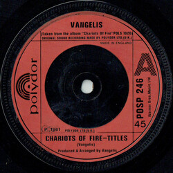 Vangelis Chariots Of Fire-Titles USED VINYL 7INCH 45 RPM SINGLE