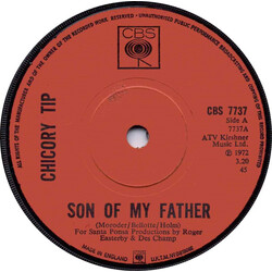 Chicory Tip Son Of My Father USED VINYL 7INCH SINGLE 45 RPM