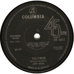 Jeff Beck Tallyman USED VINYL 7INCH 45 RPM SINGLE