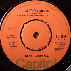 Glen Campbell Southern Nights USED VINYL 7INCH 45 RPM SINGLE