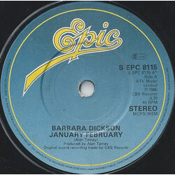 Barbara Dickson January  February USED VINYL 7INCH 45 RPM SINGLE