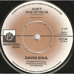 David Soul Don't Give Up On Us USED VINYL 7INCH 45 RPM SINGLE