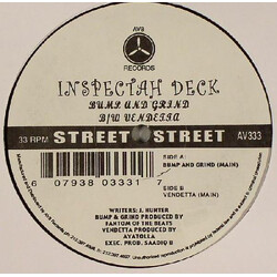 Inspectah Deck Bump & Grind / Vendetta USED VINYL 12INCH