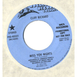 Cliff Richard Miss You Nights USED VINYL 7INCH PROMO STEREO