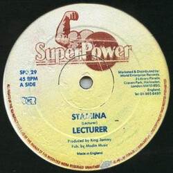 Lecturer Stamina USED VINYL 12INCH SINGLE