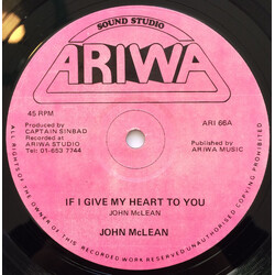 John McLean / Professor Doppler If I Give My Heart To You / Doppler Effect USED VINYL 12INCH 45 RPM