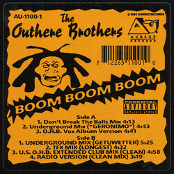 The Outhere Brothers Boom Boom Boom USED VINYL 12INCH 33 S RPM