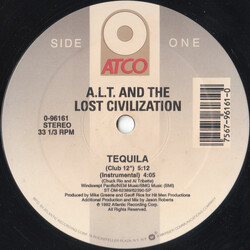 A.L.T. / The Lost Civilization Tequila USED VINYL 12INCH 33 S RPM SINGLE