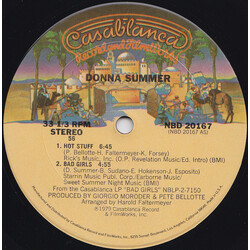 Donna Summer Hot Stuff / Bad Girls USED VINYL 12INCH 33 S RPM SINGLE SIDED MIXED