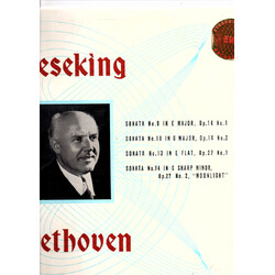 Walter Gieseking / Ludwig van Beethoven Sonatas Nos. 9, 10, 13 And 14 Vinyl LP USED