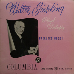 Walter Gieseking / Claude Debussy Preludes Book 1 Vinyl LP USED