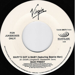 Maxi Priest Mary's Got A Baby / We Tomorrow's People USED VINYL 7INCH