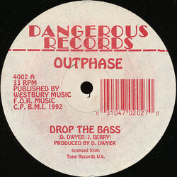 Out-Phaze Drop The Bass / It's Wonderful Being Alive VINYL 12" USED