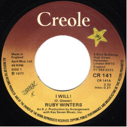 Ruby Winters I Will! USED VINYL 7INCH 45 RPM