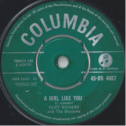 Cliff Richard & The Shadows A Girl Like You USED VINYL 7INCH 45 RPM SINGLE