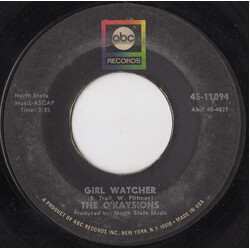 The O'Kaysions Girl Watcher USED VINYL 7INCH 45 RPM SINGLE