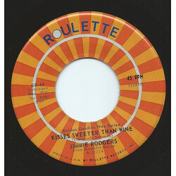 Jimmie Rodgers (2) Kisses Sweeter Than Wine / Honeycomb USED VINYL 7INCH 45 RPM SINGLE REISSUE