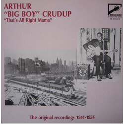Arthur "Big Boy" Crudup That's All Right Mama Vinyl LP USED