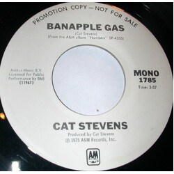 Cat Stevens Banapple Gas USED VINYL 7INCH 45 RPM PROMO STEREO MONO