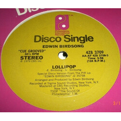 Edwin Birdsong Lollipop / Freaky Deaky Sities VINYL 12" USED