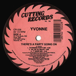 Yvonne DeLeon There's A Party Going On VINYL 12" USED