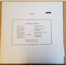 Chorale Philippe Caillard A Capella Motets Vinyl LP USED
