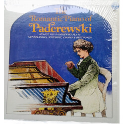 Ignacy Jan Paderewski The Romantic Piano of Paderewski  Ignace Jan Paderewski Plays Mendelssohn, Schubert, Chopin & Beethoven Vinyl LP USED