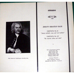 Johann Sebastian Bach / Gächinger Kantorei Stuttgart / Bachcollegium Stuttgart / Helmuth Rilling Cantata No. 81 / Cantata No. 187 Vinyl LP USED