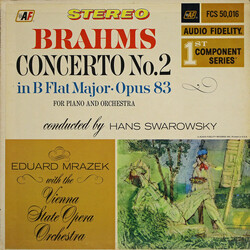 Johannes Brahms / Hans Swarowsky / Eduard Mrazek / Orchester Der Wiener Staatsoper Concerto No. 2 In B Flat Major, Opus 83 For Piano And Orchestra Vin
