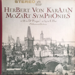 Wolfgang Amadeus Mozart / Herbert von Karajan / Philharmonia Orchestra Symphonies No. 38 "Prague" & No. 39 Vinyl LP USED