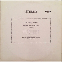 Johann Sebastian Bach / Marie-Claire Alain The Organ Works Of Johann Sebastian Bach (Volume 6) Vinyl LP USED