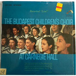 The Budapest Children's Choir At Carnegie Hall Vinyl LP USED