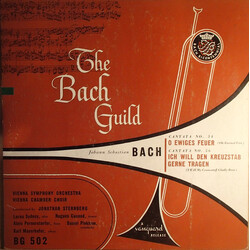 Johann Sebastian Bach / Jonathan Sternberg / Wiener Symphoniker / Wiener Kammerchor Cantatas Nos. 34 And 56 Vinyl LP USED