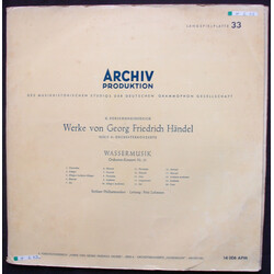Georg Friedrich Händel / Berliner Philharmoniker / Fritz Lehmann Wassermusik - Orchester-Konzert Nr.25 Vinyl LP USED