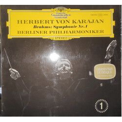 Johannes Brahms / Herbert von Karajan / Berliner Philharmoniker Symphonie Nr. 1 C-Moll Op. 68 Vinyl LP USED