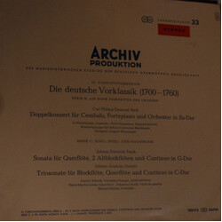 Carl Philipp Emanuel Bach / Johann Friedrich Fasch / Johann Joachim Quantz Doppelkonzert Für Cembalo, Fortepiano Und Orchester Es-dur / Sonata G-dur /