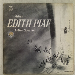 Edith Piaf Adieu, Little Sparrow Vinyl LP USED