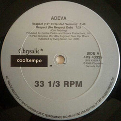 Adeva Respect USED VINYL 12INCH 33 S RPM
