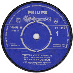 Frankie Vaughan Tower Of Strength Vinyl 7" USED