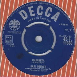 Karl Denver Marcheta USED VINYL 7INCH 45 RPM