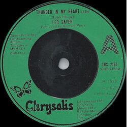 Leo Sayer Thunder In My Heart USED VINYL 7INCH 45 RPM SINGLE