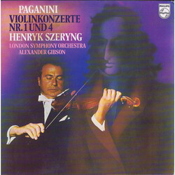 Niccolò Paganini / Henryk Szeryng / The London Symphony Orchestra / Alexander Gibson Violinkonzerte Nr. 1 Und 4 Vinyl LP USED
