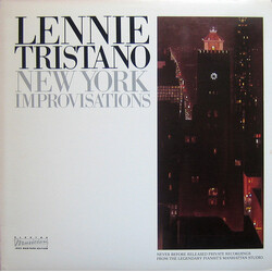 Lennie Tristano New York Improvisations Vinyl LP USED