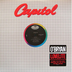 O'Bryan Lovelite USED VINYL 12INCH 33 S RPM SINGLE PROMO