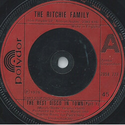 The Ritchie Family The Best Disco In Town USED VINYL 7INCH 45 RPM SINGLE