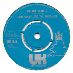 Terry Dactyl And The Dinosaurs Sea Side Shuffle USED VINYL 7INCH 45 RPM SINGLE