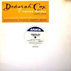 Deborah Cox I Never Knew (Hani Num Club Mixes) USED VINYL 12INCH PROMO 33 S RPM