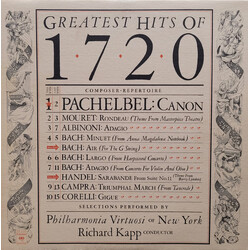 Philharmonia Virtuosi / Richard Kapp Greatest Hits Of 1720 Vinyl LP USED